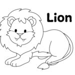 Zoo Animal - Lion Coloring Page