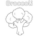 broccoli coloring page
