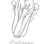 celery coloring page