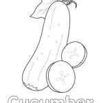 cucumber coloring page
