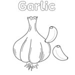 garlic coloring page