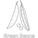 green beans coloring page