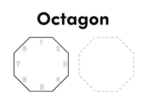 octagon coloring page