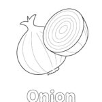 onion coloring page