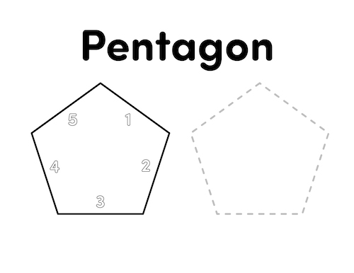 pentagon coloring page