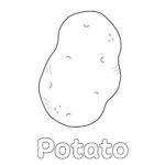 potato coloring page