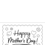 Printable Mother’s Day Coloring Card