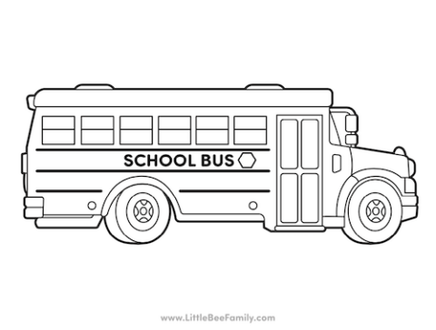 Coloring Pages for Kids - Little Bee Family