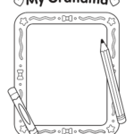 Draw My Grandma Coloring Page
